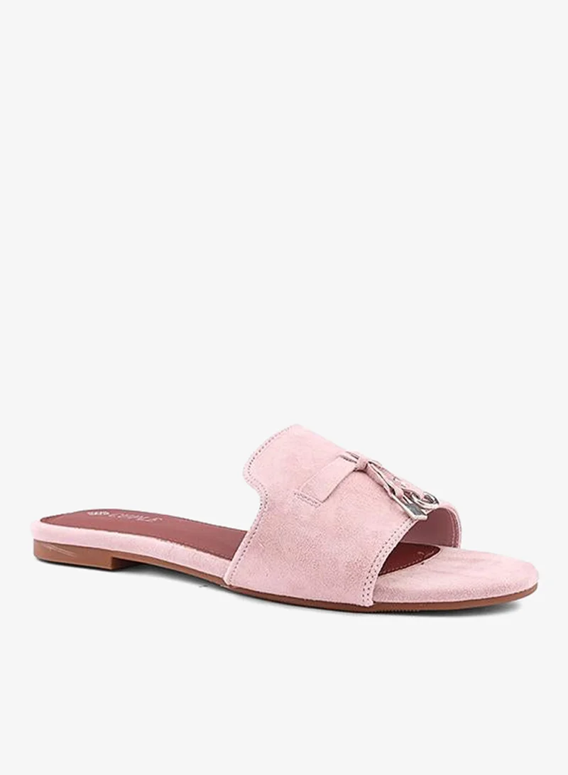 كابلي Women Buckle Detail Flat Slides