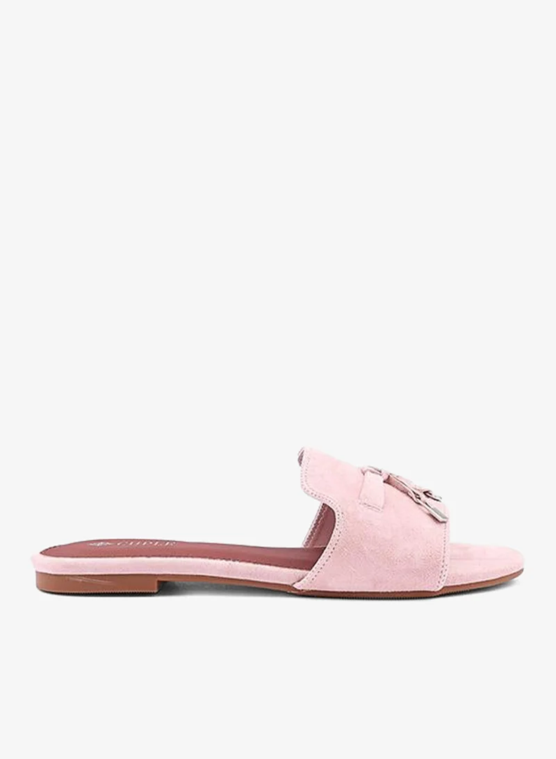 كابلي Women Buckle Detail Flat Slides