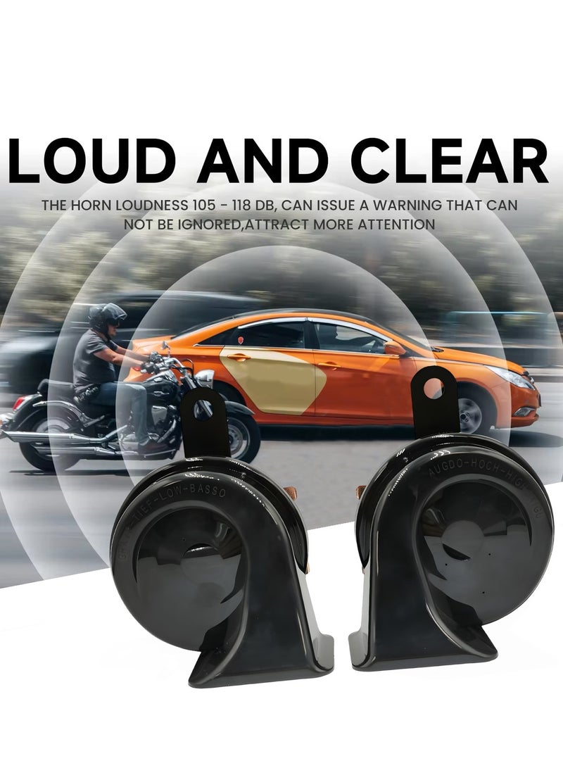 Generic Snail Horn MR-80-001 12V Twin Tone 105-118dB 400Hz 500Hz Car Bike Truck Loud Sound Waterproof Easy Install Compact Design  - Image 3