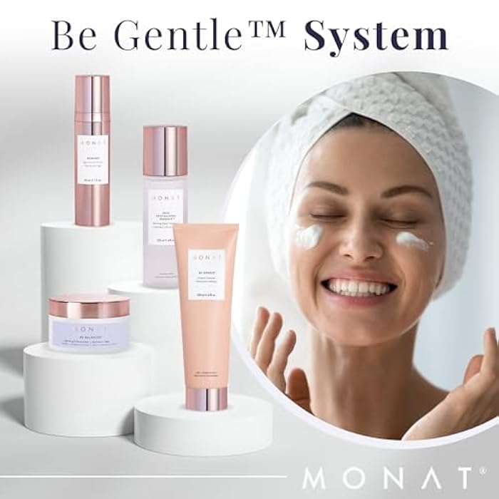 MONAT BE GENTLE™ System – Nourishing Skincare System with Gentle Cleanser Revitalizing Essence Anti-Aging Nectar & Gentle Moisturizer – Powerful Blend of Natural Ingredients – Sensitive Skin Friendly - Image 2