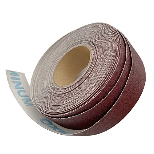 LYHLYA 120 Grit Continuous Sandpaper Roll 1" x 8.7 Yard Emery Cloth Aluminium Oxide Abrasive Sandpaper Roll Drum Sander Sandpaper Rolls for Wood Furniture Finishing Metal Sanding Automotive Polishing - Image 5