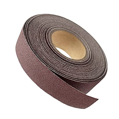 LYHLYA 120 Grit Continuous Sandpaper Roll 1" x 8.7 Yard Emery Cloth Aluminium Oxide Abrasive Sandpaper Roll Drum Sander Sandpaper Rolls for Wood Furniture Finishing Metal Sanding Automotive Polishing - Image 4