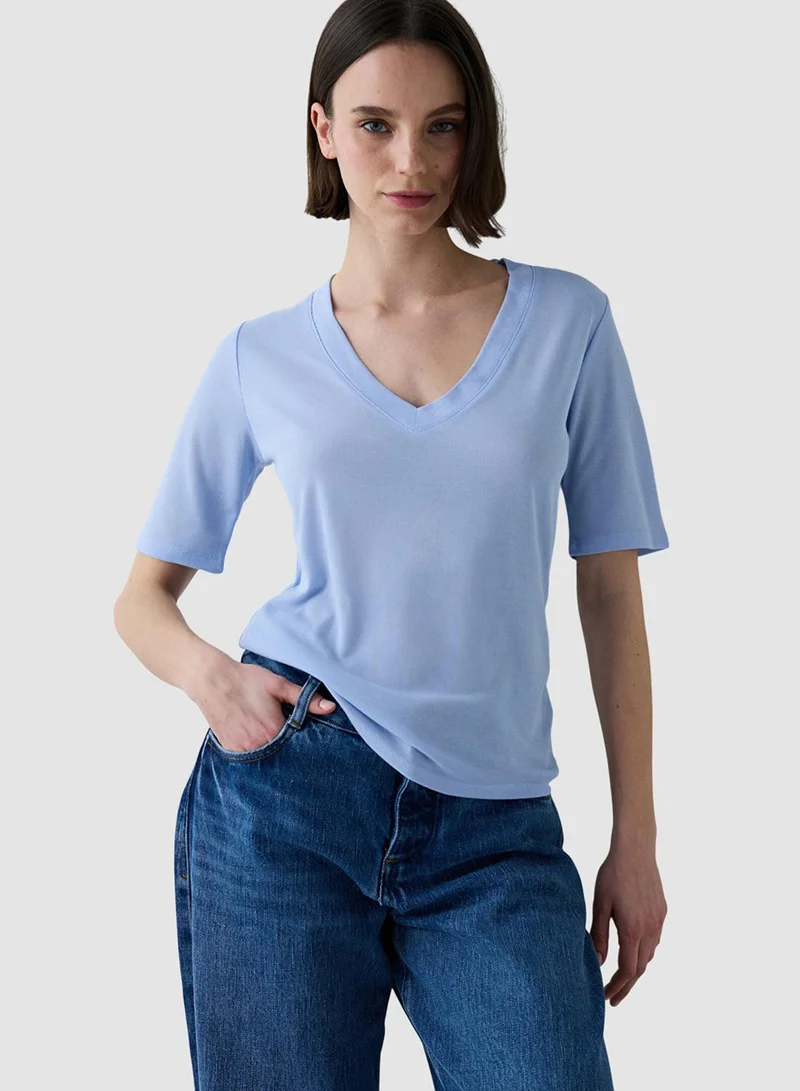 Penti V Neck Regular Fit Modal T-Shirt