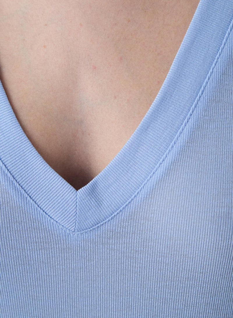 Penti V Neck Regular Fit Modal T-Shirt - Image 4