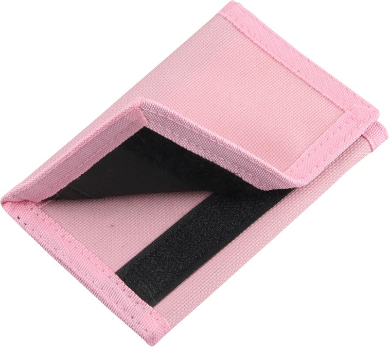 NEICY RFID Blocking Canvas Wallet for Men and Women - Camo Trifold Outdoor Sports Wallets with Magic Sticker for Teen Kids (Pink) - Image 5