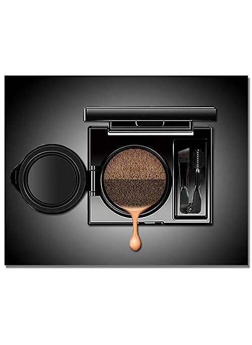 Inspired Capital L 2 Colors Waterproof Air Cushion Eyebrow Cream Powder Eyebrow Makeup Eyebrow powder with duo 2 end eyebrow Brushes Dark Brow Set 