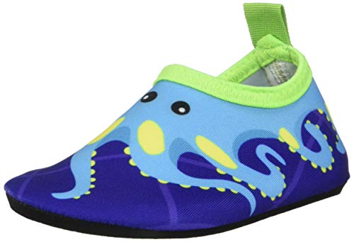 Bigib Toddler Kids Swim Water Shoes Quick Dry Non-Slip Water Skin Barefoot Sports Shoes Aqua Socks for Boys Girls Toddler, Blue Octopus, 10 Toddler - Image 5