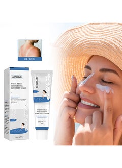 Jaysuing White Birch Moisturizing Sunscreen Cream,SPF50+ Whiening Sunscreen, Brightening & Refreshing UV Protector, Waterproof Strong Hydrating Cream  For Women Men 50ml  - Image 1
