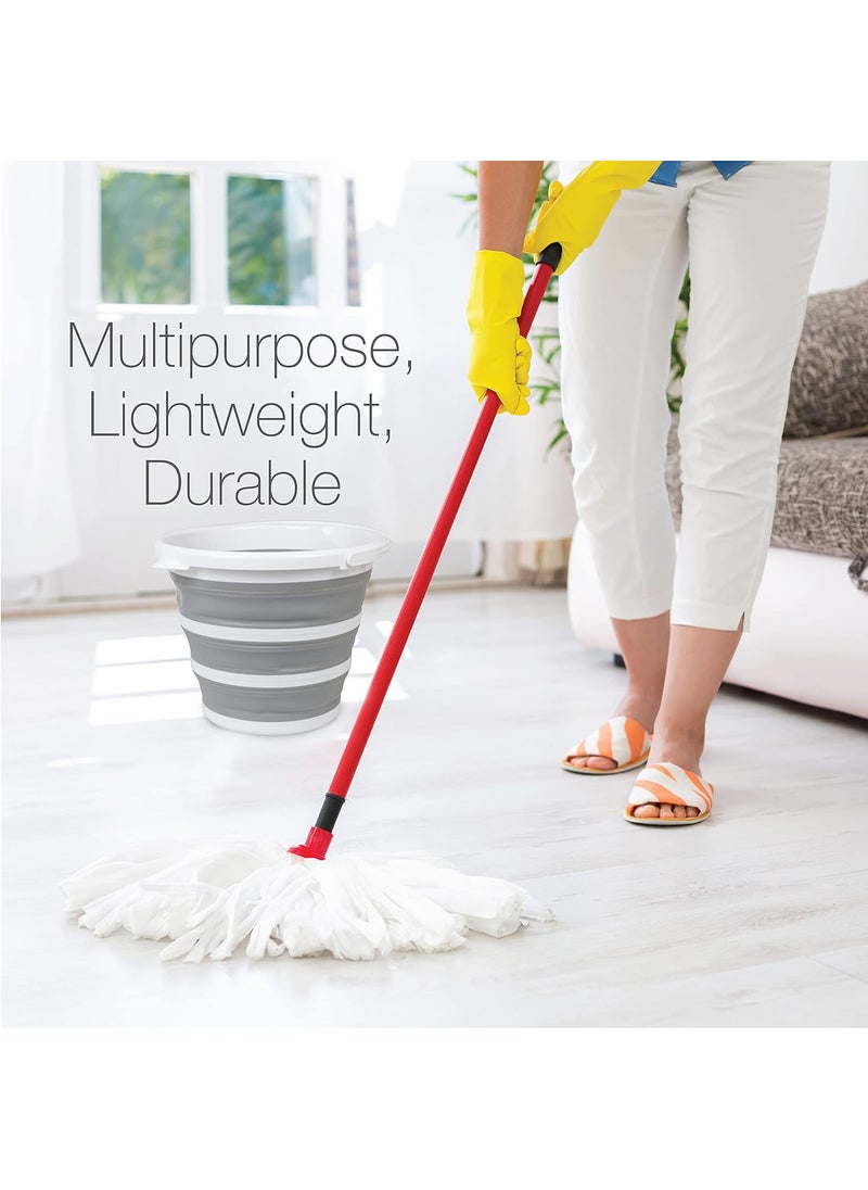 Brookstone - Brookstone BKH1368 Collapsible Bucket, White - Image 1