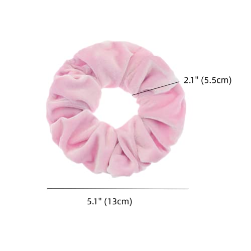 PIDOUDOU 2 Pcs Pink Color Large Size Scrunchies for Hair Women Hair Elastic Bands - Image 2