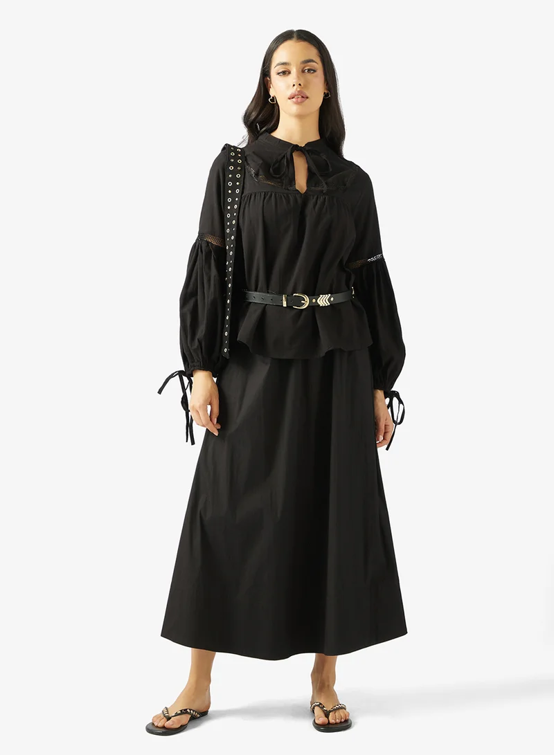 جينجر بلوزة فلاحي واسعة