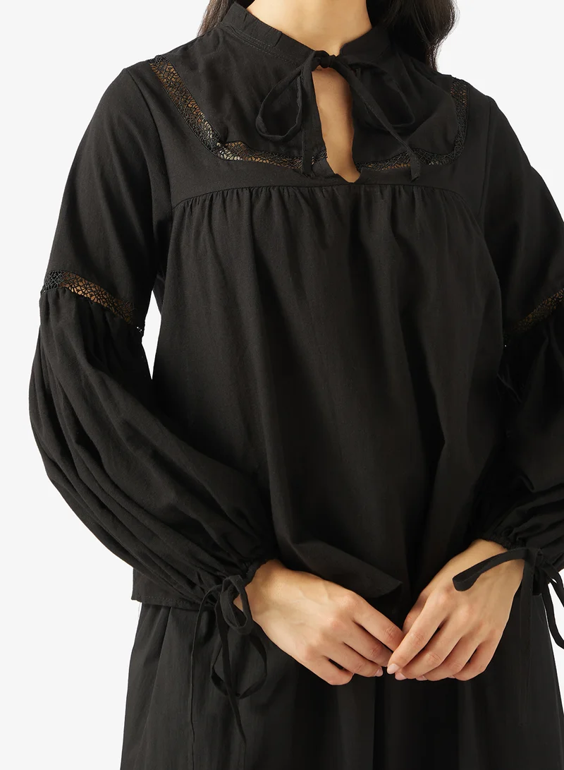 جينجر بلوزة فلاحي واسعة