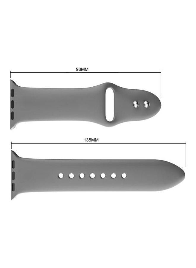 Replacement Band for Apple Watch Series 1/2/3 38mm Grey - Image 3