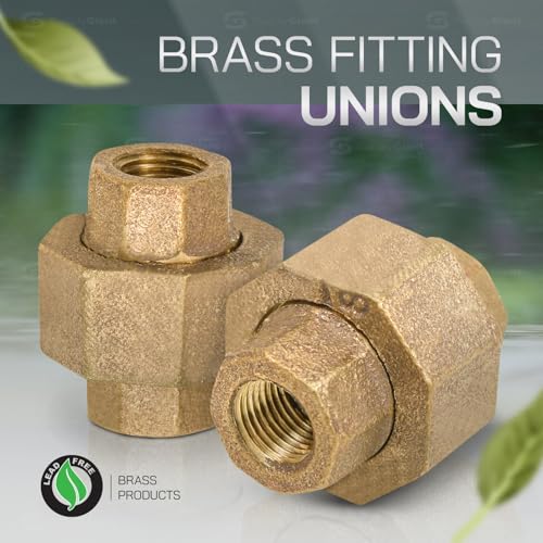 SUPPLYGIANT Supply Giant CSVO0034 3/4'' Union for 125 Lb Applications, with Female Threaded Connects Two Pipes, Brass Construction, Higher Corrosion Resistance Economical & Easy to Install, 15 - Image 3