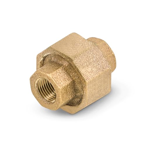 SUPPLYGIANT Supply Giant CSVO0034 3/4'' Union for 125 Lb Applications, with Female Threaded Connects Two Pipes, Brass Construction, Higher Corrosion Resistance Economical & Easy to Install, 15 - Image 1