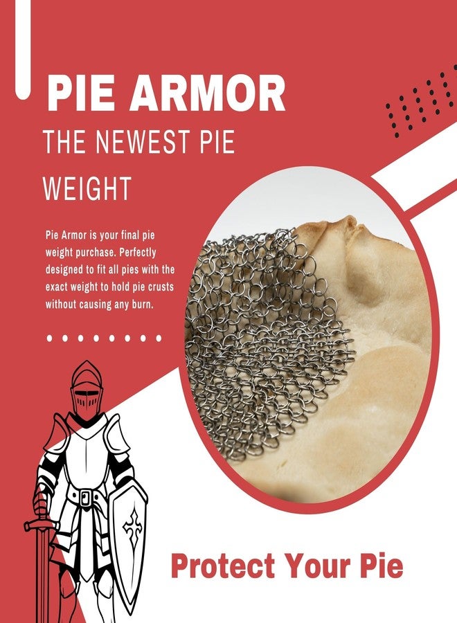 BakeBarn Pie Armor, Universal Fit Pie Weight for 7-10 inch Pies, Durable Alternative to Traditional Ceramic Pie Weights, 100% Stainless Steel 304 - Image 3