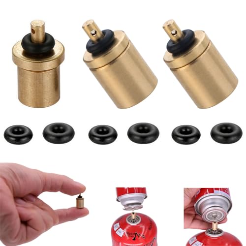SquEqu 3 Pack Gas Refill Adapter Blastocyst Tips Inflation Valve Nozzle Connector for Thermacell Cartridge Refilling Butane Cylinder Gas Tank Canister Bottle Stove Outdoor Camping Hiking Burner - Image 1