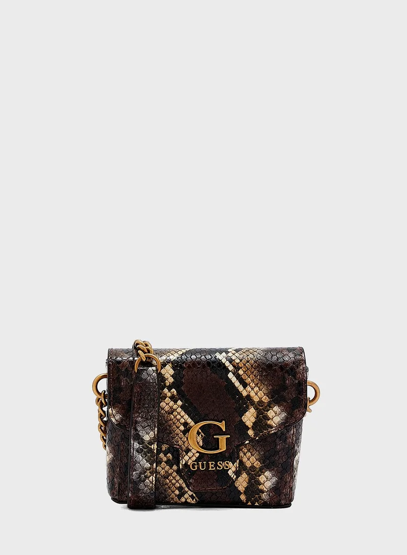GUESS Shenny Micro Mini Flap Crossbody Bag