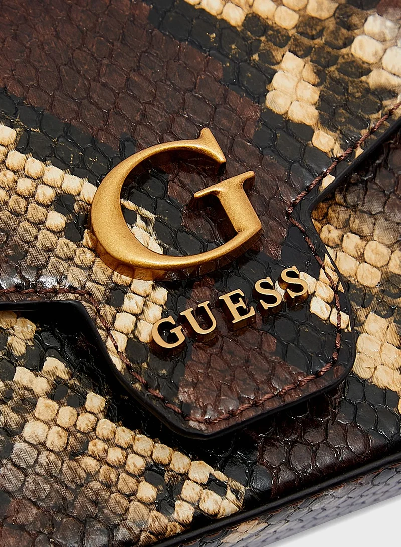 GUESS Shenny Micro Mini Flap Crossbody Bag