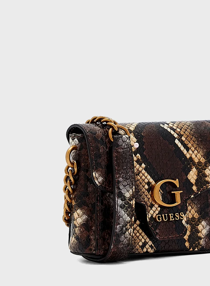 GUESS Shenny Micro Mini Flap Crossbody Bag