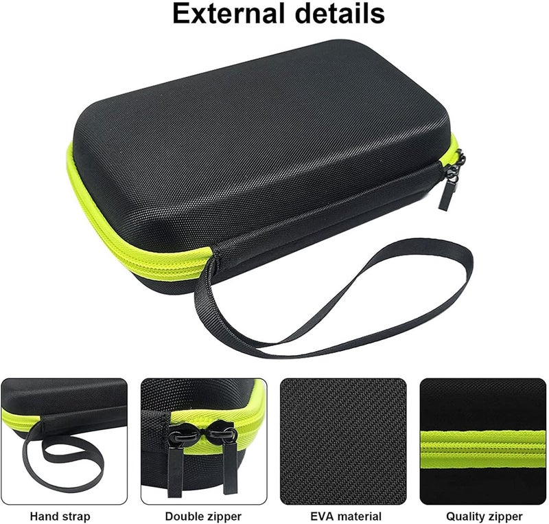 Excefore Travel Organizer Carrying Bag for One Blade Hybrid Electric Trimmer and Shaver, Hard Case Compatible for One Blade QP2520 QP2530 QP2620 QP2630 - Image 5