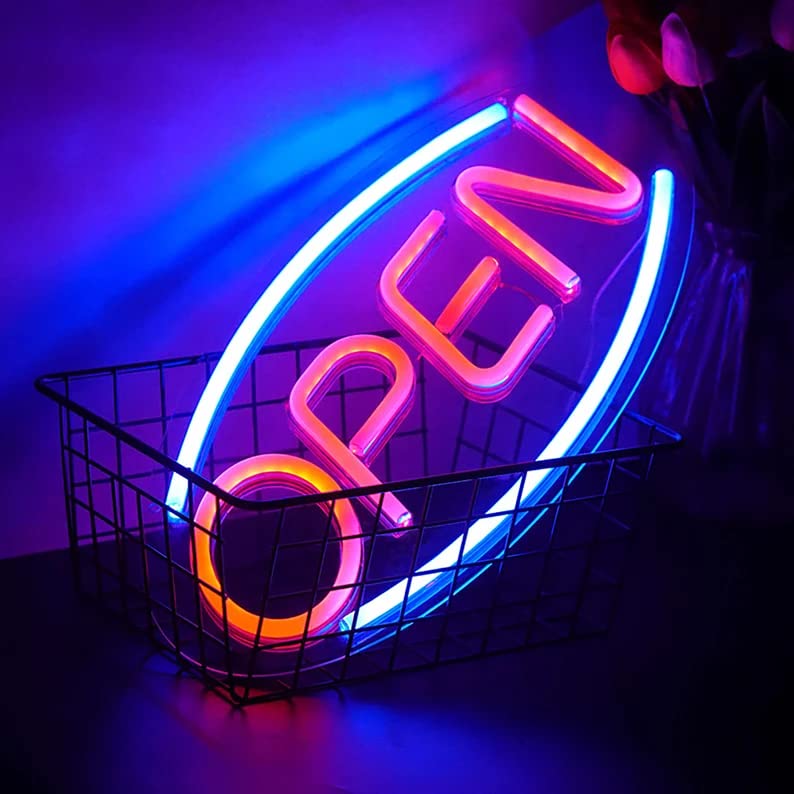 VYNES OPEN LED Neon Signs Light LED Art Decorative Sign - Wall/Table Decor Home Decor for Wedding Party Kids Room Living Room House Bar Pub Hotel Beach Neon Signs - Image 4