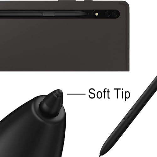 Befzygwk 10 PCS Galaxy Tab S8 S Pen Soft Tips Compatible with Galaxy Tab S8 / Tab S8 Plus/Tab S8 Ultra S Pen Replacement Tips/Nibs with Tools (S8/S8+/S8 Ultra Black*10) - Image 4