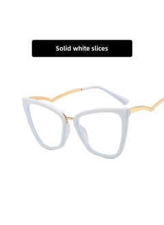 European And American Cat's Eye Flat Mirror Anti-blue Light Bent Leg New Glasses Frame Concave Shape Photo Same Style