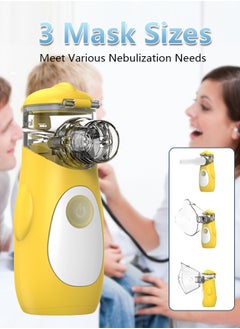 Portable Nebulizer Interface and Auto Cleaning Handheld Portable Mesh Nebulizer for Kids Ultra Quiet Inhaler Compact Nebulizer Machine