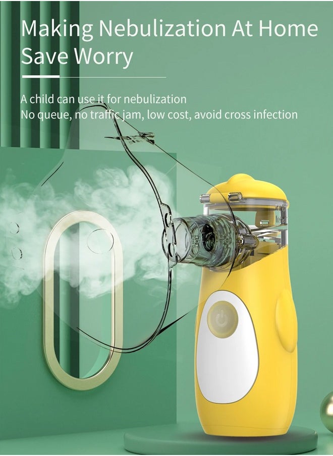 Occuwzz - Portable Nebulizer Interface and Auto Cleaning Handheld Portable Mesh Nebulizer for Kids Ultra Quiet Inhaler Compact Nebulizer Machine - Image 1