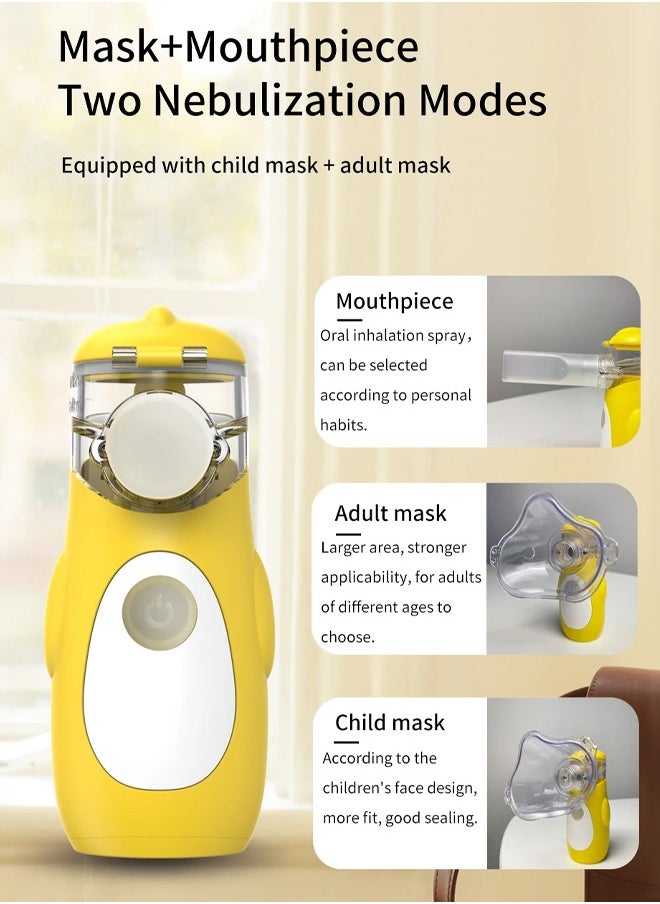 Occuwzz - Portable Nebulizer Interface and Auto Cleaning Handheld Portable Mesh Nebulizer for Kids Ultra Quiet Inhaler Compact Nebulizer Machine - Image 1