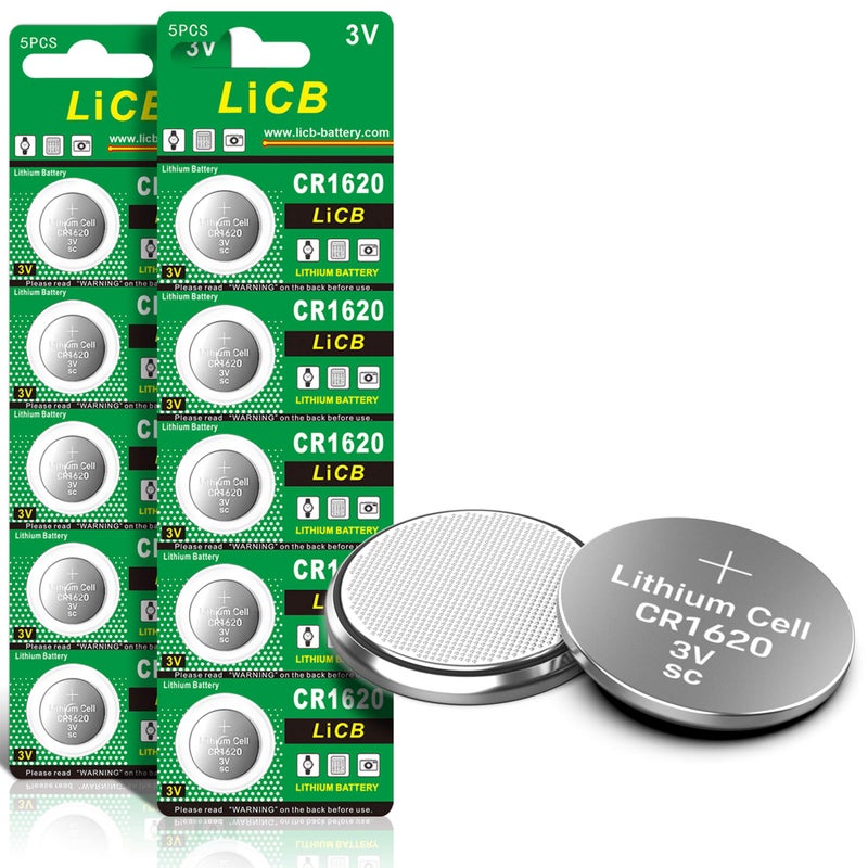 LiCB CR1620 بطارية ليثيوم 3 فولت CR 1620 (10 عبوات) - Image 1