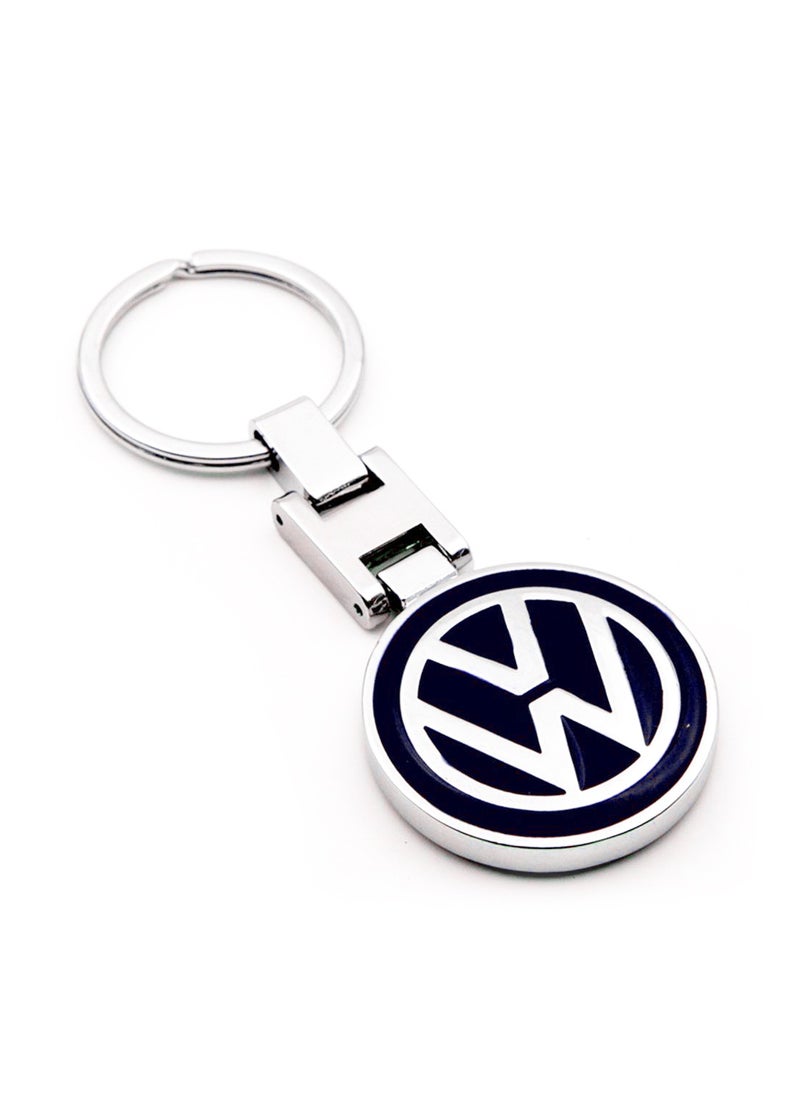 Generic - Volkswagen Car Logo Metal Key Chain Stainless Steel Pendant Keyring Silver - Image 1