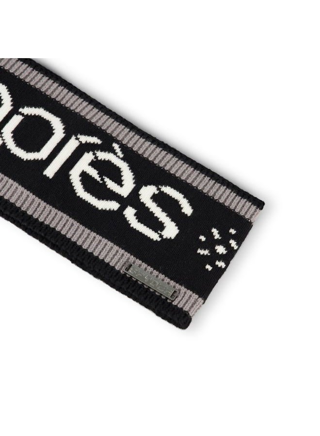 Spyder Womens Intarsia Apres Ski Knit Headband, Black, One Size - Image 2