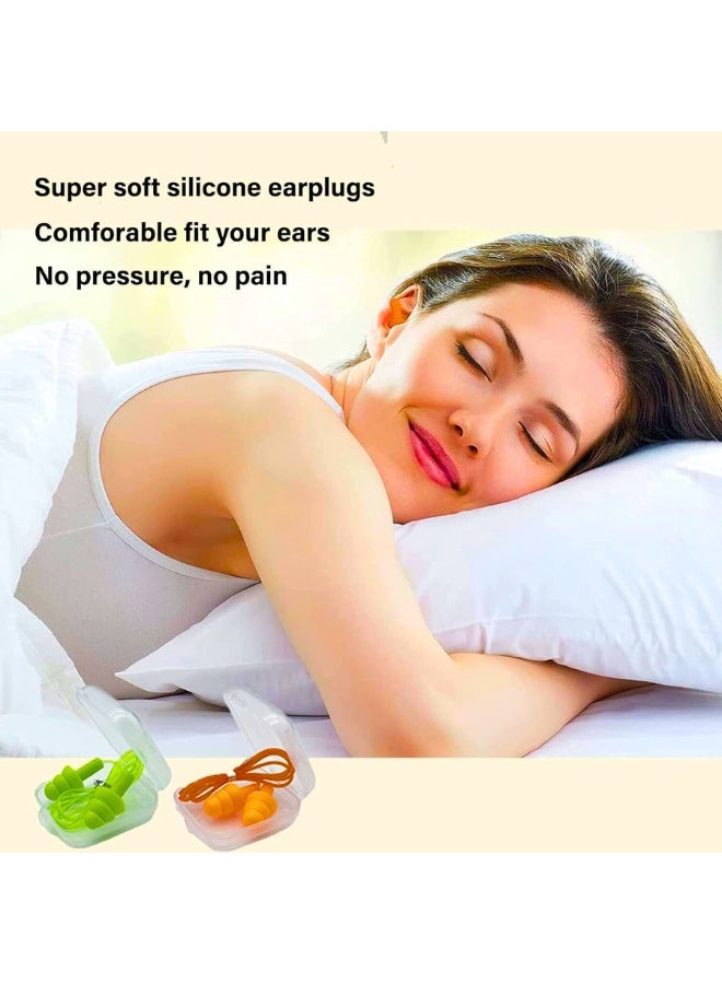 6Pairs Silicone Earplugs,Loop Earplugs Ear Plugs For Sleeping Waterproof Corded String Ear Plugs Swimming For Kids - Image 3