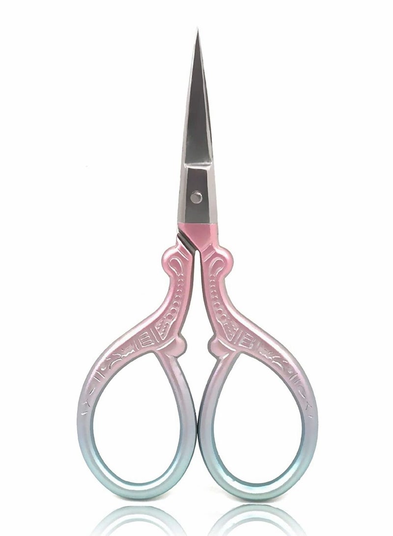 Excefore مقص تطريز الخياطة، مقص حاد من الفولاذ المقاوم للصدأ مقاس 3.6 بوصة، مقصات أدوات يدوية للتطريز والتطريز المكتبي والحرف اليدوية - Image 1
