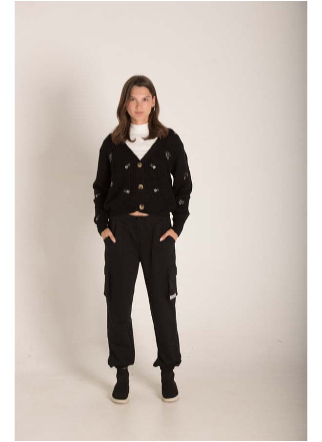 Marco Bergamo - V-Neck Embroidered Cardigan - Image 1