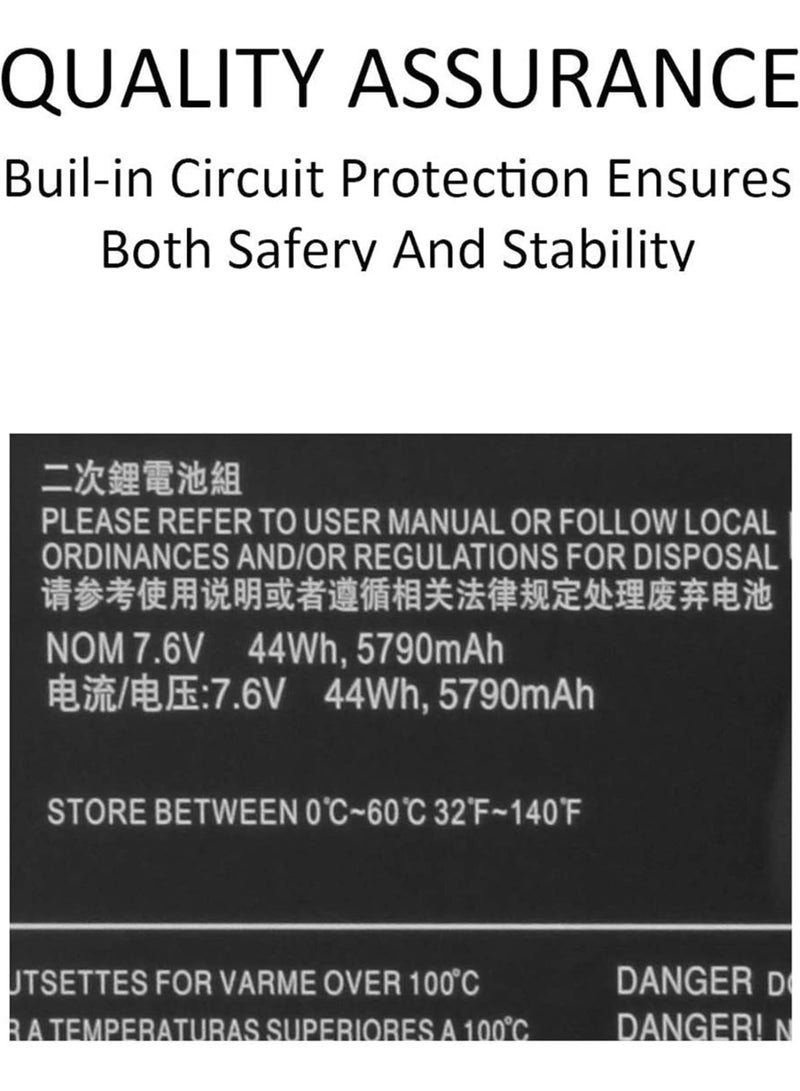 Terabyte 7.4 V, 5900 mAh / 44 Wh L13M4P71 Battery .Compatible for Len.ovo Yoga 3 Pro 1370 Series Pro-1370-80HE Pro-5Y71 Pro-I5Y51 Pro-I5Y70 Pro-I5Y71 - Image 3