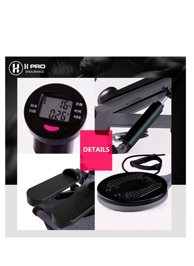 H PRO - 3 in 1 Health and Fitness Twist Stepper with Handlebar, Twister & Dumbbell - Image 1