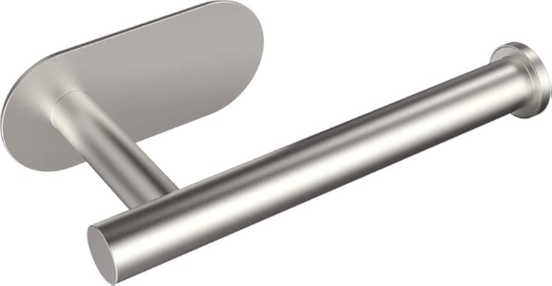 Toilet Paper Holder (Adhesive Toilet Paper Holder Brushed Nickel..)