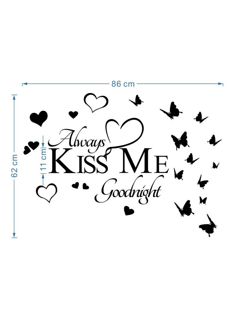 SYOSI سيوسي، ملصق جدار DIY فراشة، ملصق جدار اقتباسات الحب، فن جداريات فراشات ثلاثية الأبعاد على شكل قلب لتزيين المنزل لغرفة المعيشة المكتب الحمام - Image 3