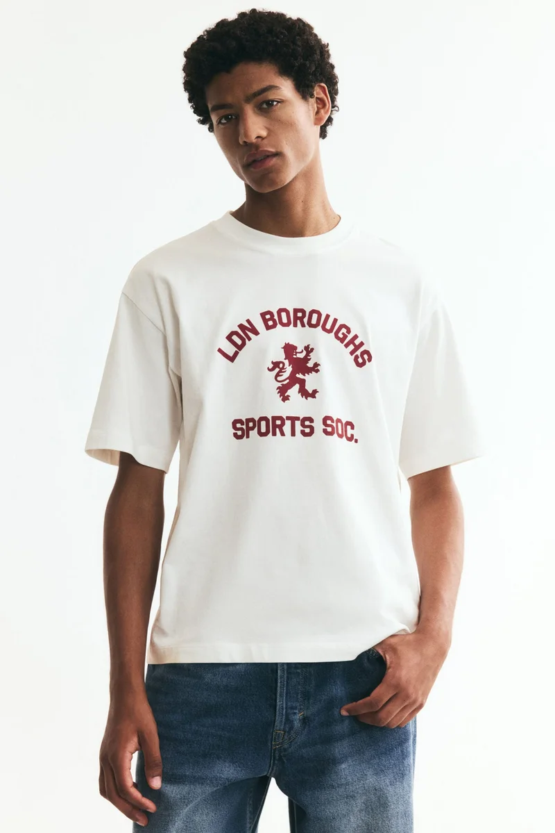 H&M Relaxed Fit Printed T-shirt