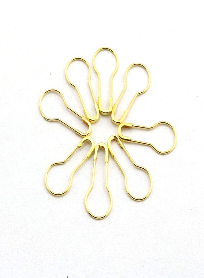 RuiLing 120pcs 21mm Safety Pins Metal Gourd Shape Knitting Cross Stitch Marker DIY Clothing Kits Tag Pins Gold - Image 5