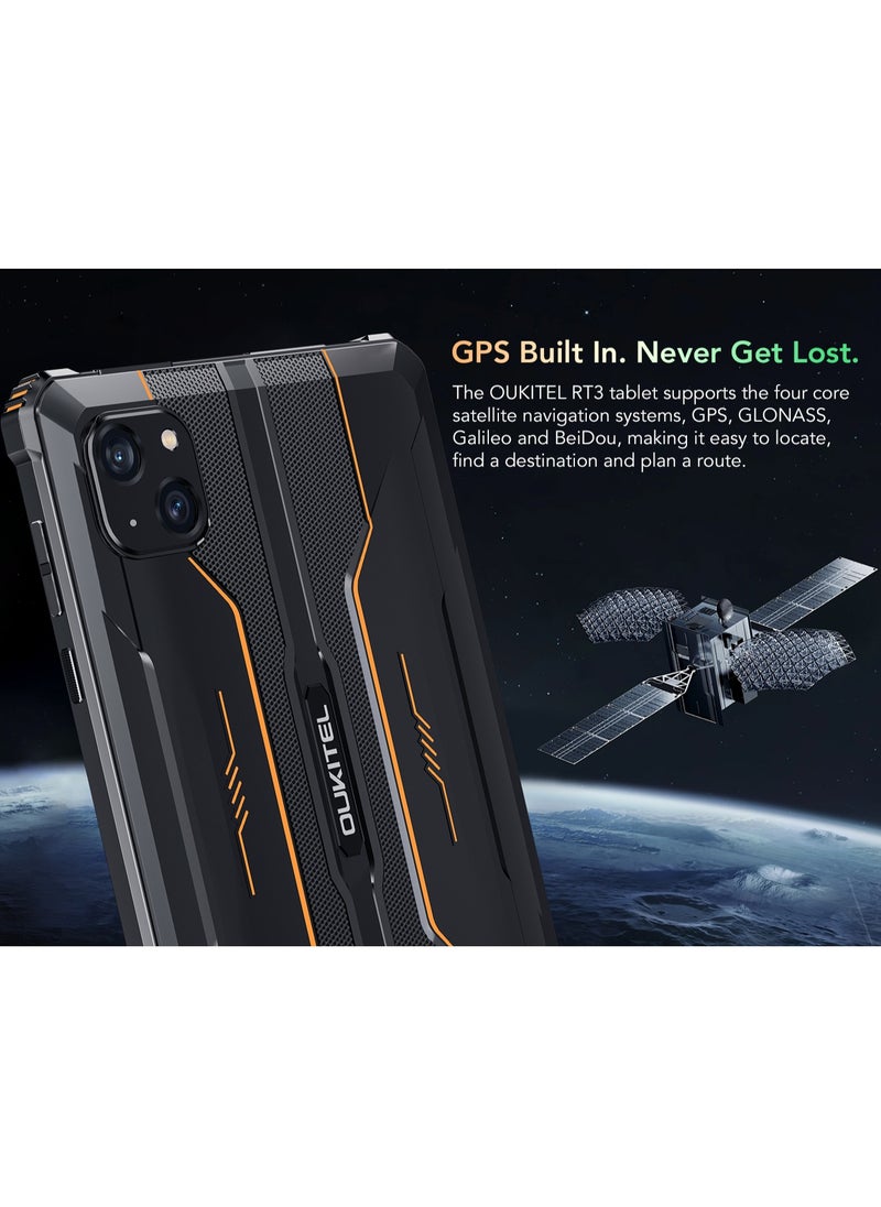 Oukitel - Rugged Tablet 8-Inch HD Screen Android 12 Waterproof and Dustproof 4+64GB Dual SIM 4G Network 16MP+8MP Camera 5150mAh Battery GPS/CNSS/GLONASS/GALILEO - Image 1