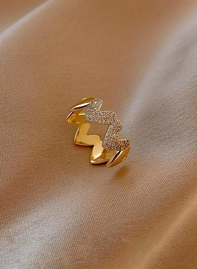 Take Two Heart Shape Open Ring