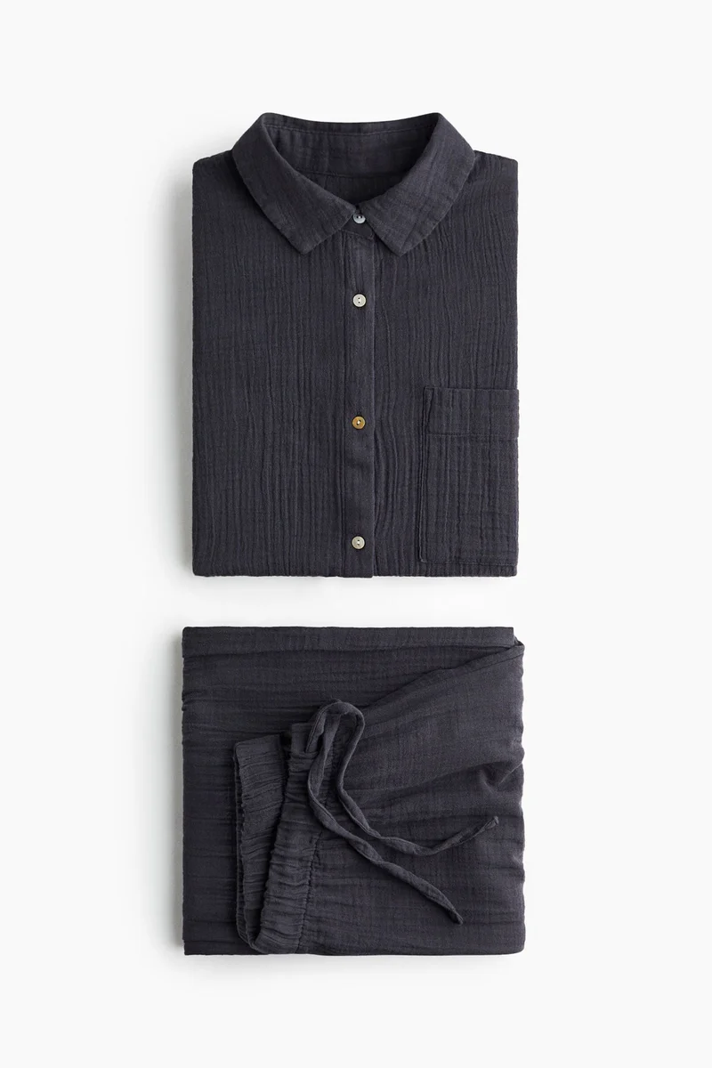 H&M Cotton muslin pyjamas