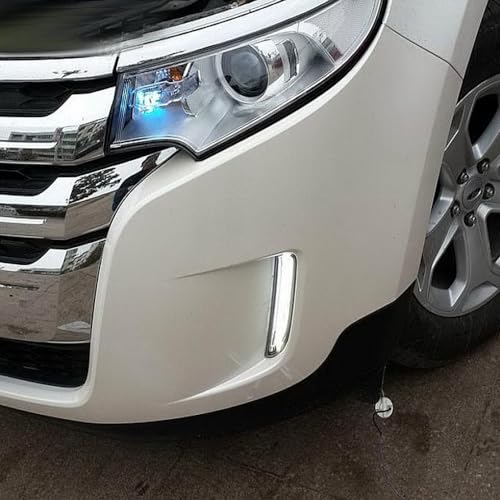 iJDMTOY Switchback LED Daytime Running Lights Compatible With 2011-14 Ford Edge w/Turn Signal Lights, OEM Fit Lower Bumper Assy Powered by (6) Xenon White LED as DRL & (6) Amber LED as Turn Signals - Image 5