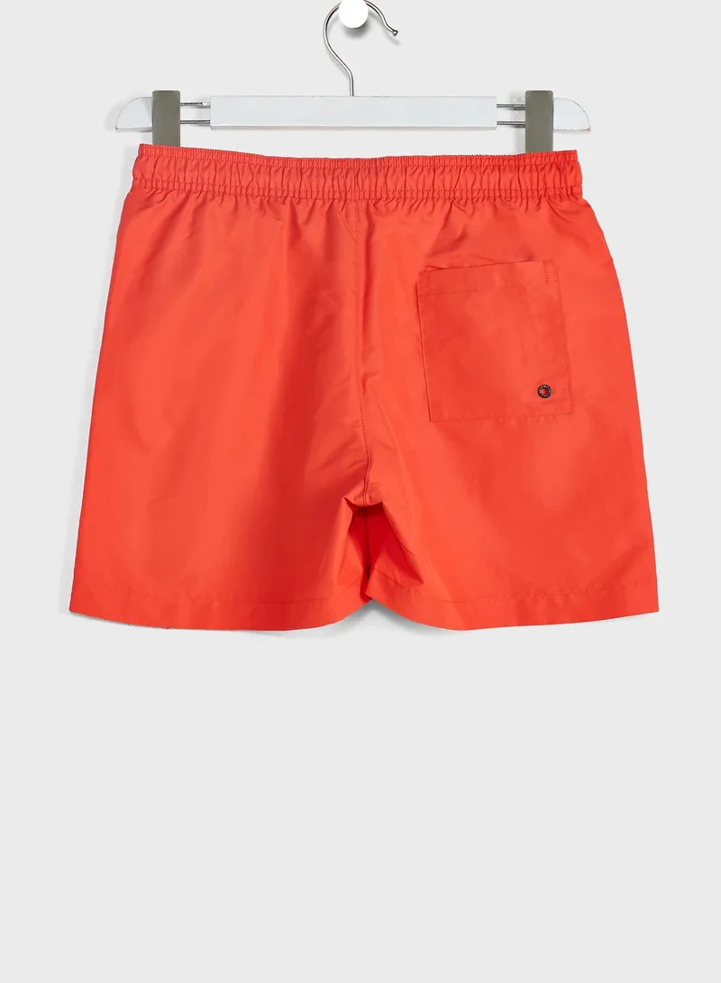 CALVIN KLEIN Kids Logo Drawstring Shorts