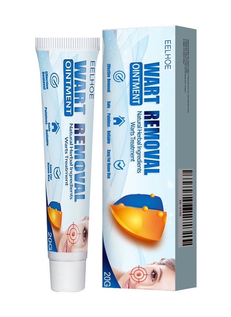 EELHOE كريم إزالة علامات الجلد، مزيل الثآليل وعلامات الجلد الطبيعية، مكونات طبيعية للاستخدام الآمن والسهلة على الوجه واليدين والجسم 20 جرام - Image 1