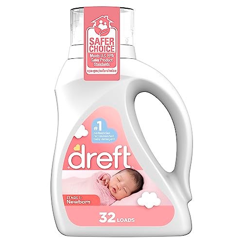 Dreft Dreft Stage 1 Newborn Baby Liquid Laundry Detergent Gentle on Sensitive Skin HE Compatible 32 loads